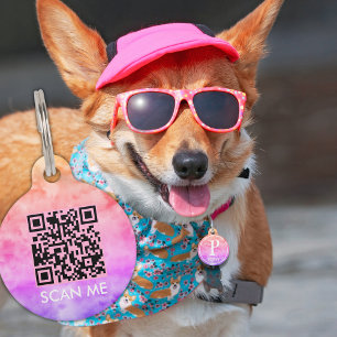 QR Code Pet ID Tag