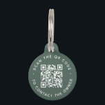 QR code Pet ID Tag Collars Dogs & Cat Round Tag<br><div class="desc">QR code pet tags are the ultimate way to keep your furry friends safe and secure. The addition of a QR code on the tag guarantees that your pet can be easily identified and returned to you in case they get lost. The code can be scanned by anyone with a...</div>