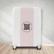 Qr Code | Pink Business Feminine Girly Scannable Luggage at Zazzle