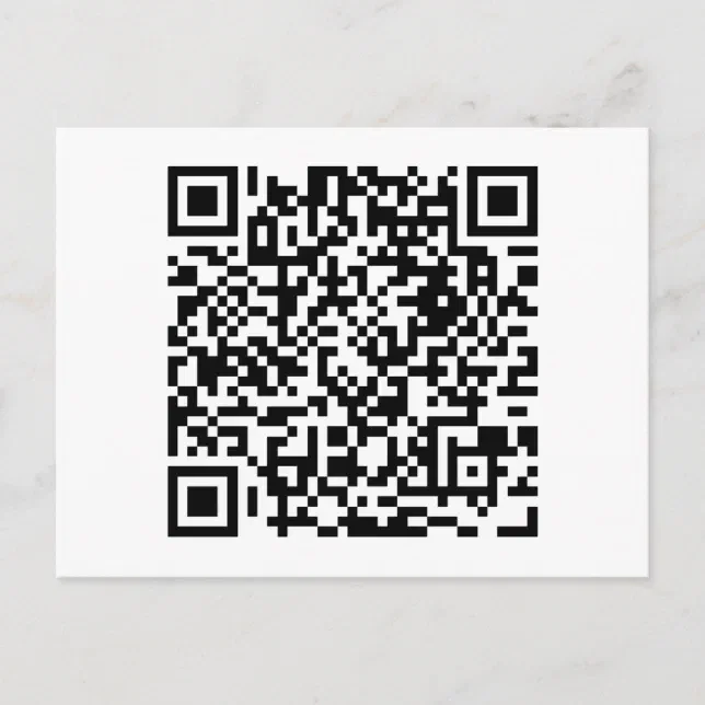 QR Code Postcard | Zazzle