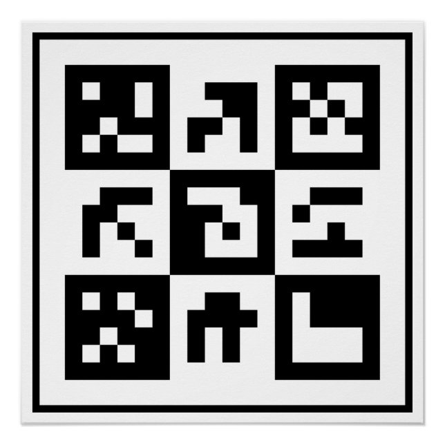 qr code poster (Front)
