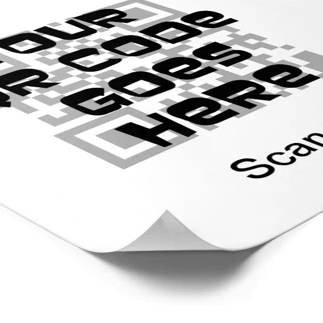 QR Code Poster | Zazzle