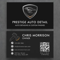 QR Code Premium Auto Spa Car Detailing Cleaning
