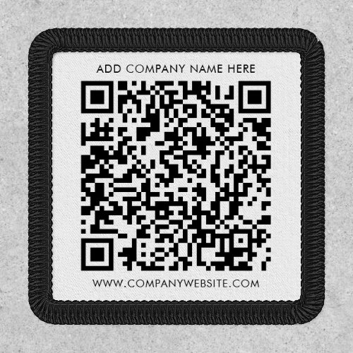QR Code Professional Business Promotional Swag Patch