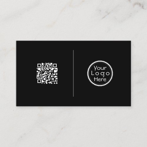 QR code professional minimalist social media   Business Card