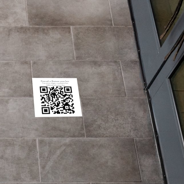 QR code Promotion&branding Floor Decals (Restaurant)