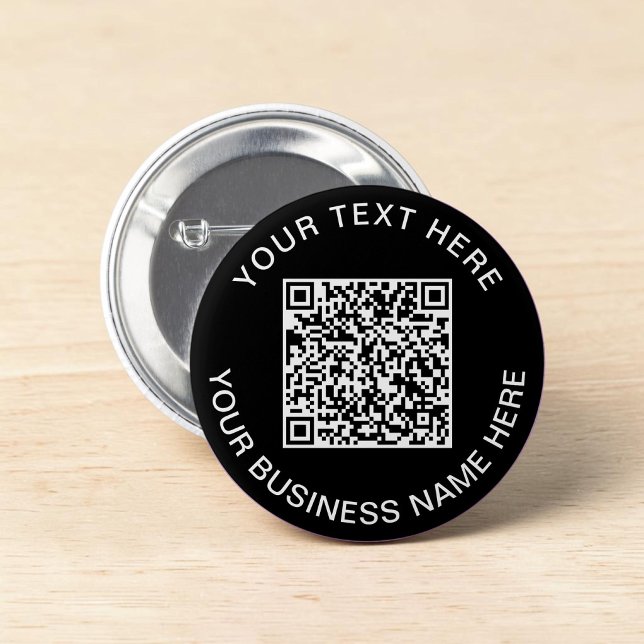 QR Code Promotional Black Button (QR Code Promotional Black Button)