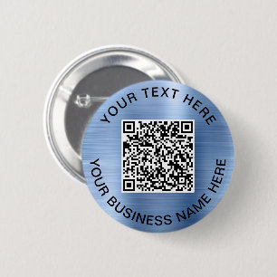 QR Code Promotional Blue Button