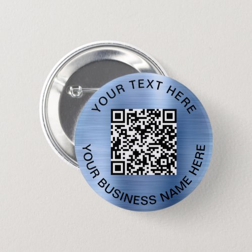 QR Code Promotional Blue Button