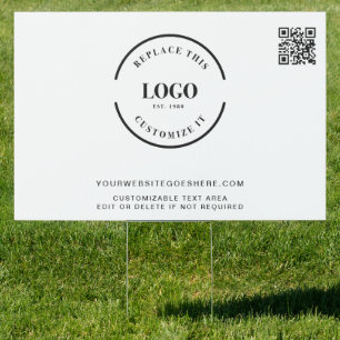 QR code Promotional business Custom Logo outdoor Sign