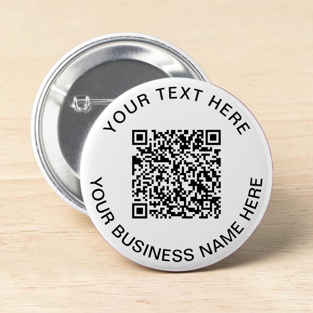 QR Code Promotional Button (QR Code Promotional Button Pin)