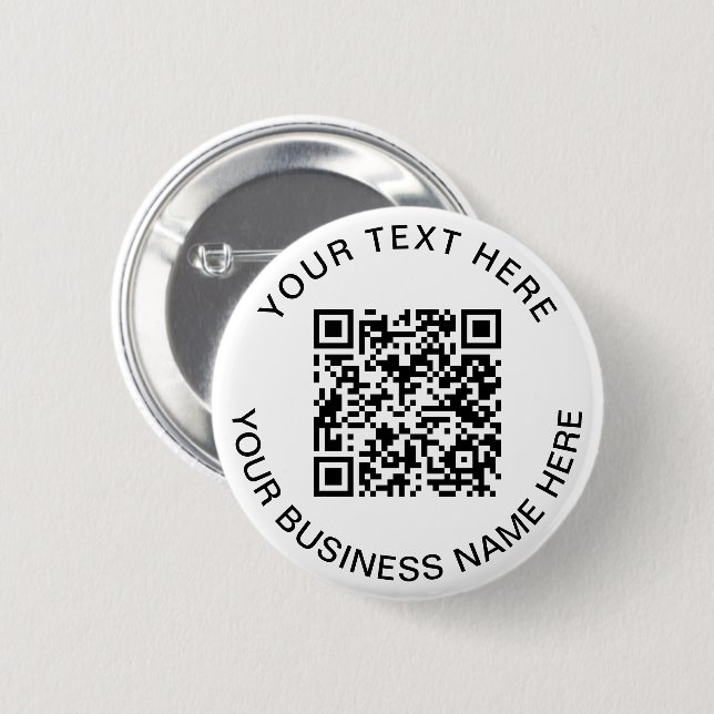 QR Code Promotional Button (Front & Back)