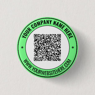 QR Code Promotional Button Example Custom Text