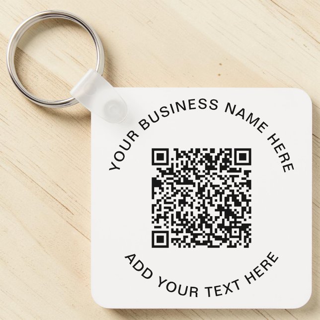 QR Code Promotional Keychain (QR Code or Logo Promotional Keychain)