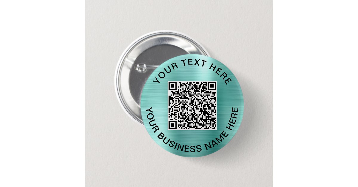 QR Code Promotional Mint Button | Zazzle
