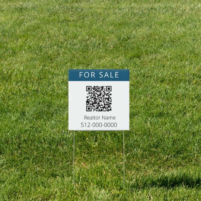 QR Code Property Yard Sign (Insitu)