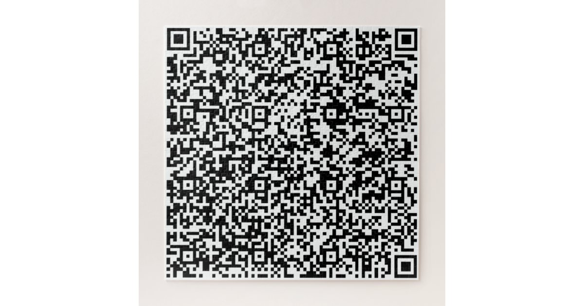 QR Code Puzzle Example Your Design Special Gift | Zazzle