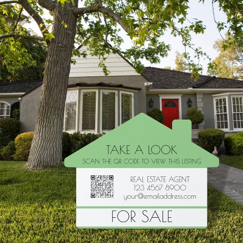 QR Code Real Estate Property For Sale Listing Sign
