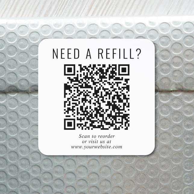 QR Code Refill Square Sticker (Creator Uploaded)