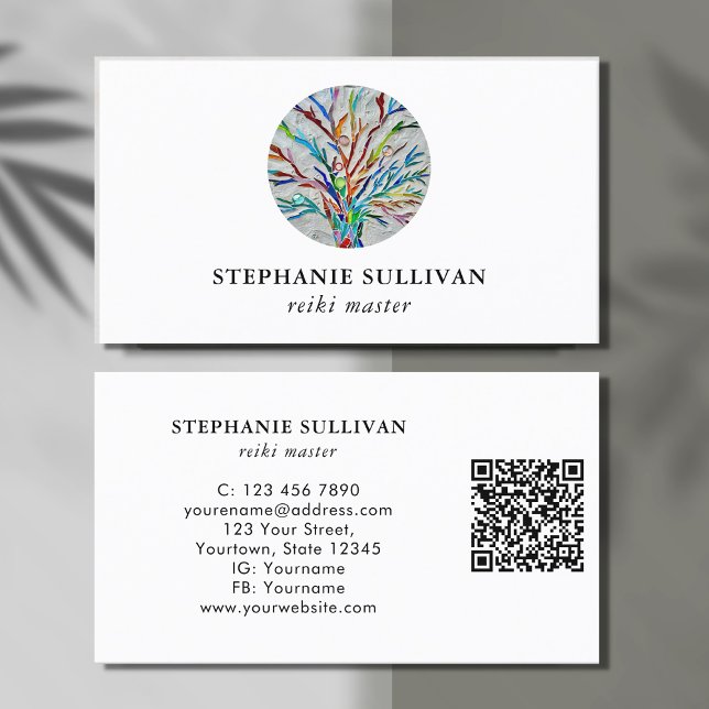 QR Code Reiki Master Business Card (Creator Uploaded)