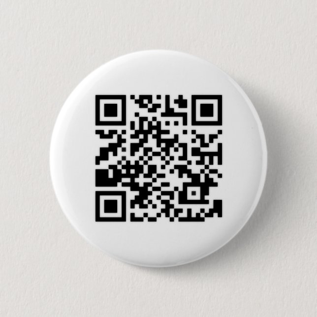 Qr Code RickRoll Gif Button (Front)