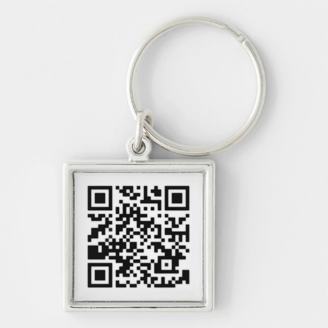 Qr Code RickRoll Gif Keychain (Front)