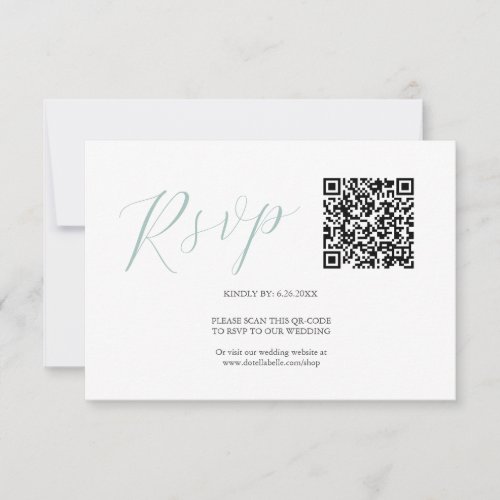 QR code RSVP Cards Simple