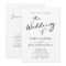 QR Code RSVP Chic Modern Calligraphy Wedding