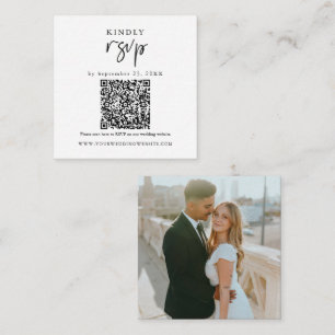 QR code RSVP Modern Wedding Insert