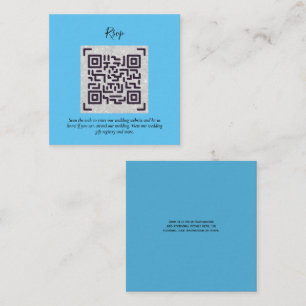 QR CODE RSVP Wedding Details Accommodation Gifts Enclosure Card