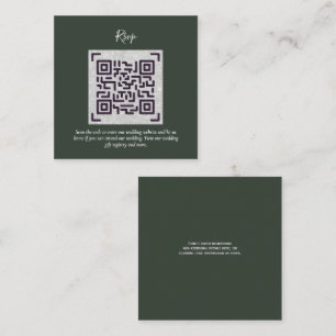 QR CODE RSVP Wedding Details Accommodation Gifts Enclosure Card