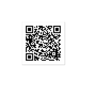 Qr Code Rubber Stamp | Zazzle