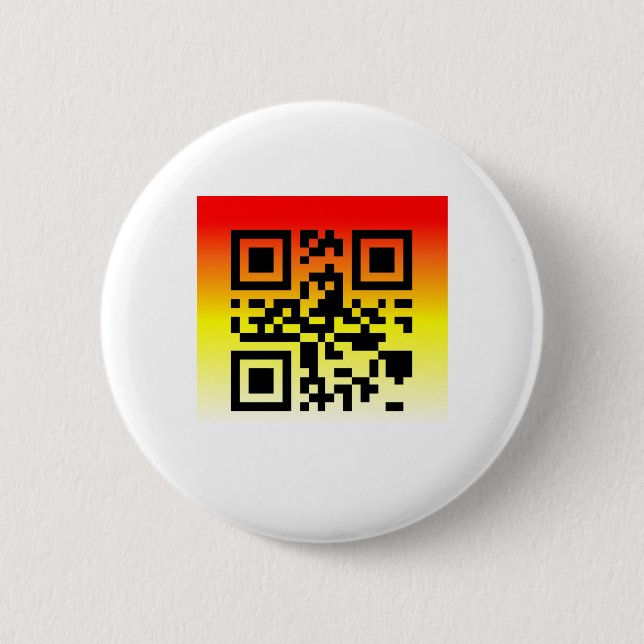 QR Code® Saying: CONGRATULATIONS Button (Front)