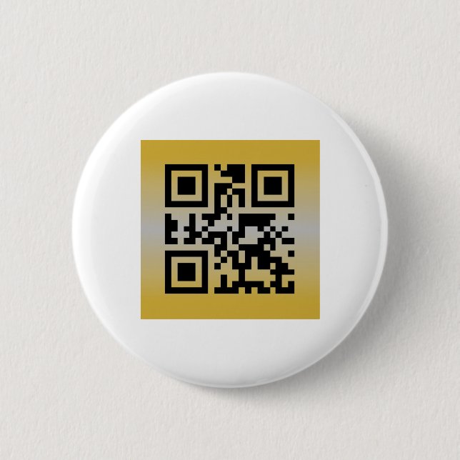 QR Code® Saying: HAPPY ANNIVERSARY Button (Front)