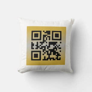QR Code® Saying: HAPPY ANNIVERSARY Throw Pillow
