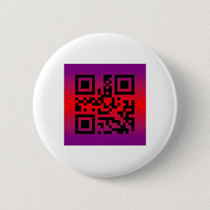 QR Code® Saying: HAPPY EASTER Button