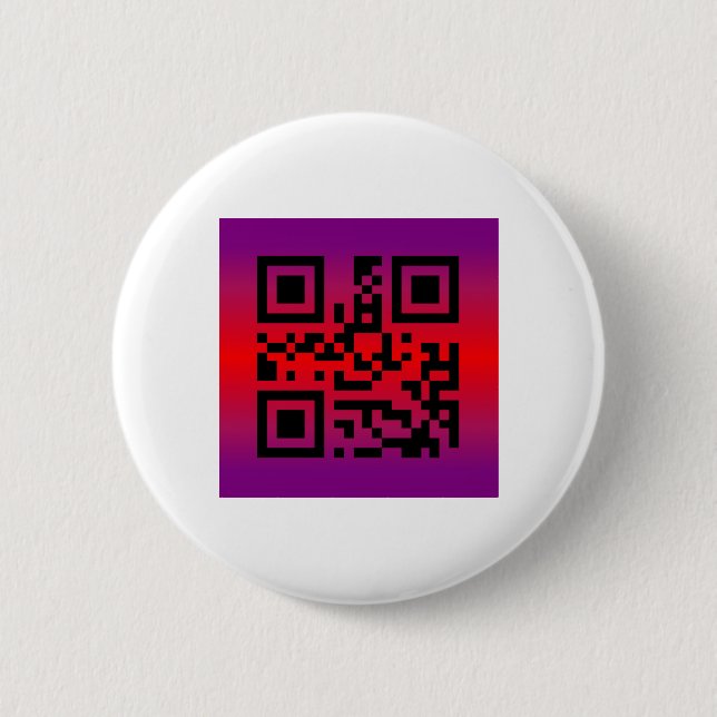 QR Code® Saying: HAPPY EASTER Button (Front)