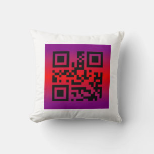 QR Code® Saying: HAPPY EASTER Throw Pillow