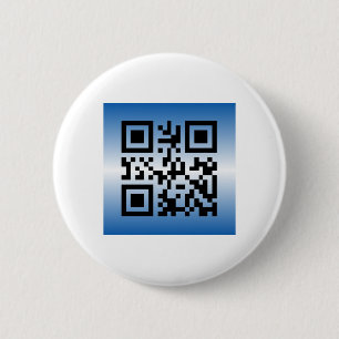 QR Code® Saying: HAPPY HANUKKAH Button