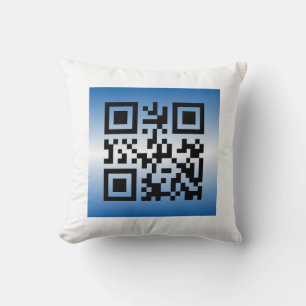 QR Code® Saying: HAPPY HANUKKAH Throw Pillow