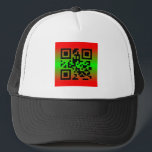 QR Code® Saying: HAPPY HOLIDAYS Trucker Hat<br><div class="desc">QR Code® Saying: HAPPY HOLIDAYS - QR Code is a registered trademark of Denso Wave Inc.</div>