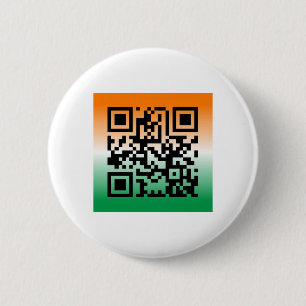 QR Code® Saying: HAPPY ST. PATRICK’S DAY Button