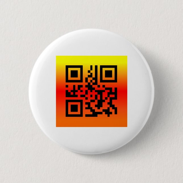 QR Code® Saying: HAPPY THANKSGIVING Button (Front)