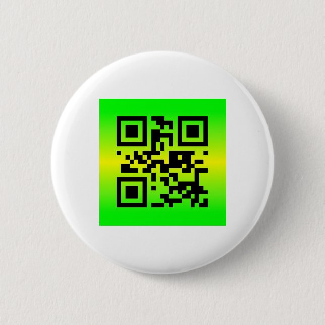 QR Code® Saying: HAVE A GREAT DAY Button (Front)