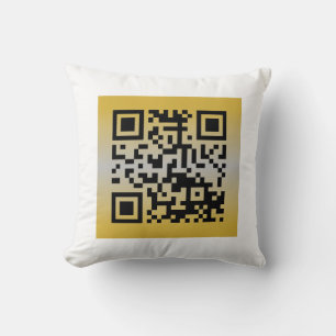 QR Code® Saying: IT’S NEW YEAR’S EVE Throw Pillow