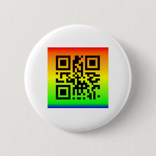 QR Code® Saying: PEACE Button