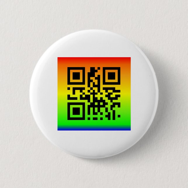 QR Code® Saying: PEACE Button (Front)
