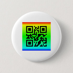 QR Code® Saying: SMILE Button