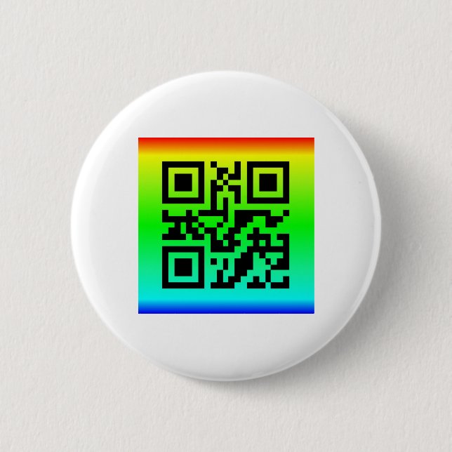QR Code® Saying: SMILE Button (Front)