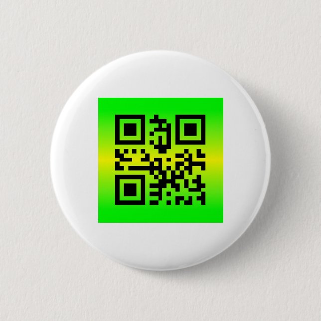 QR Code® Saying: THANK YOU Button (Front)